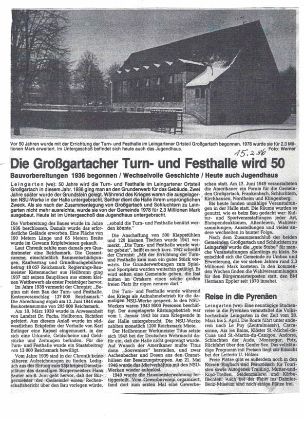 Heilbronner Stimme 15 02 1986